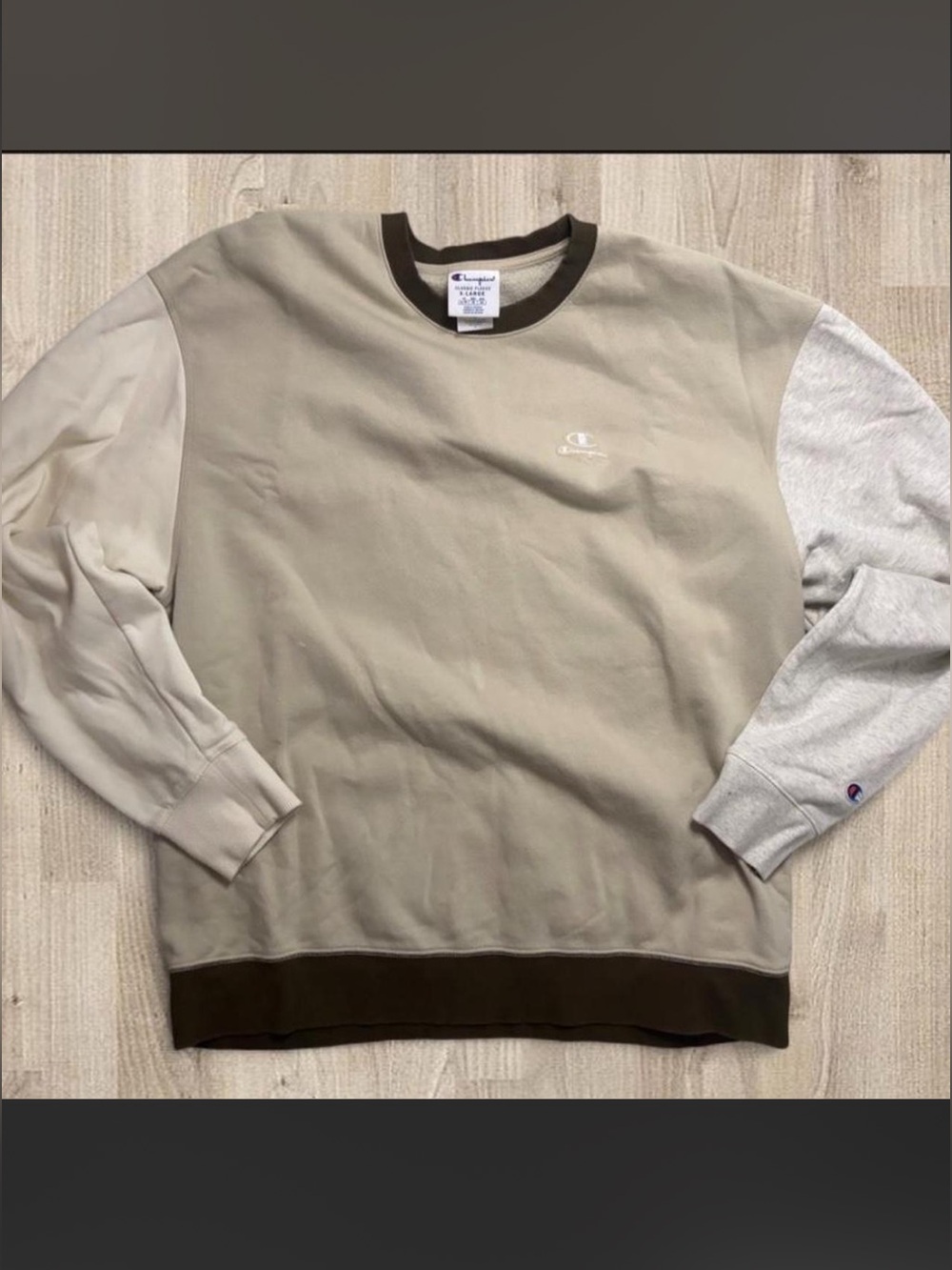 Champion Colorblock Crewneck Sweater XL